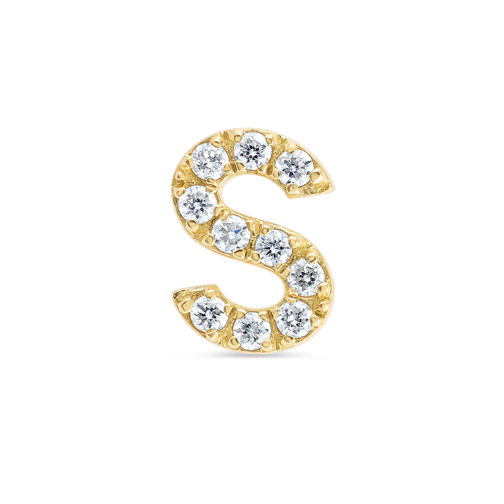 Majestic Diamond Earrings Grandeur - Letter