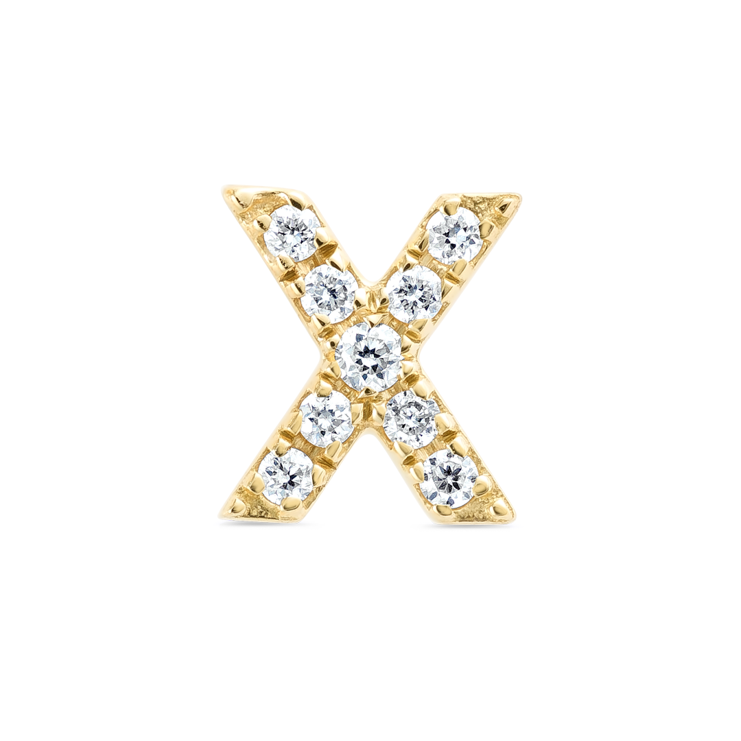 Majestic Diamond Earrings Illumination - Letter