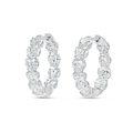 Sovereign Diamond Earrings Elegance - Heart Diamond Hoop