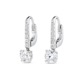Ethereal Diamond Earrings Harmony - Round Diamond Drop