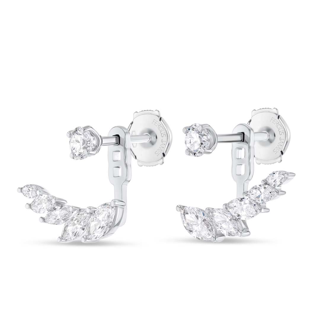 Timeless Diamond Earrings Allure - Marquise Angel Wings