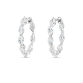 Aura Diamond Earrings Harmony - Marquise Diamond Hoop