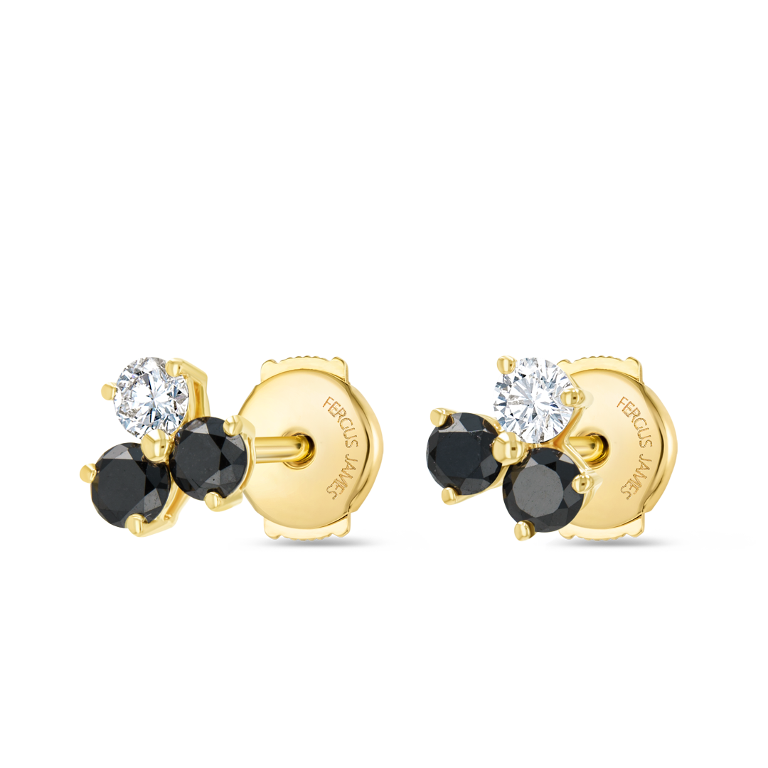 Luminous Diamond Earrings Heirloom - Trio Cluster Diamond
