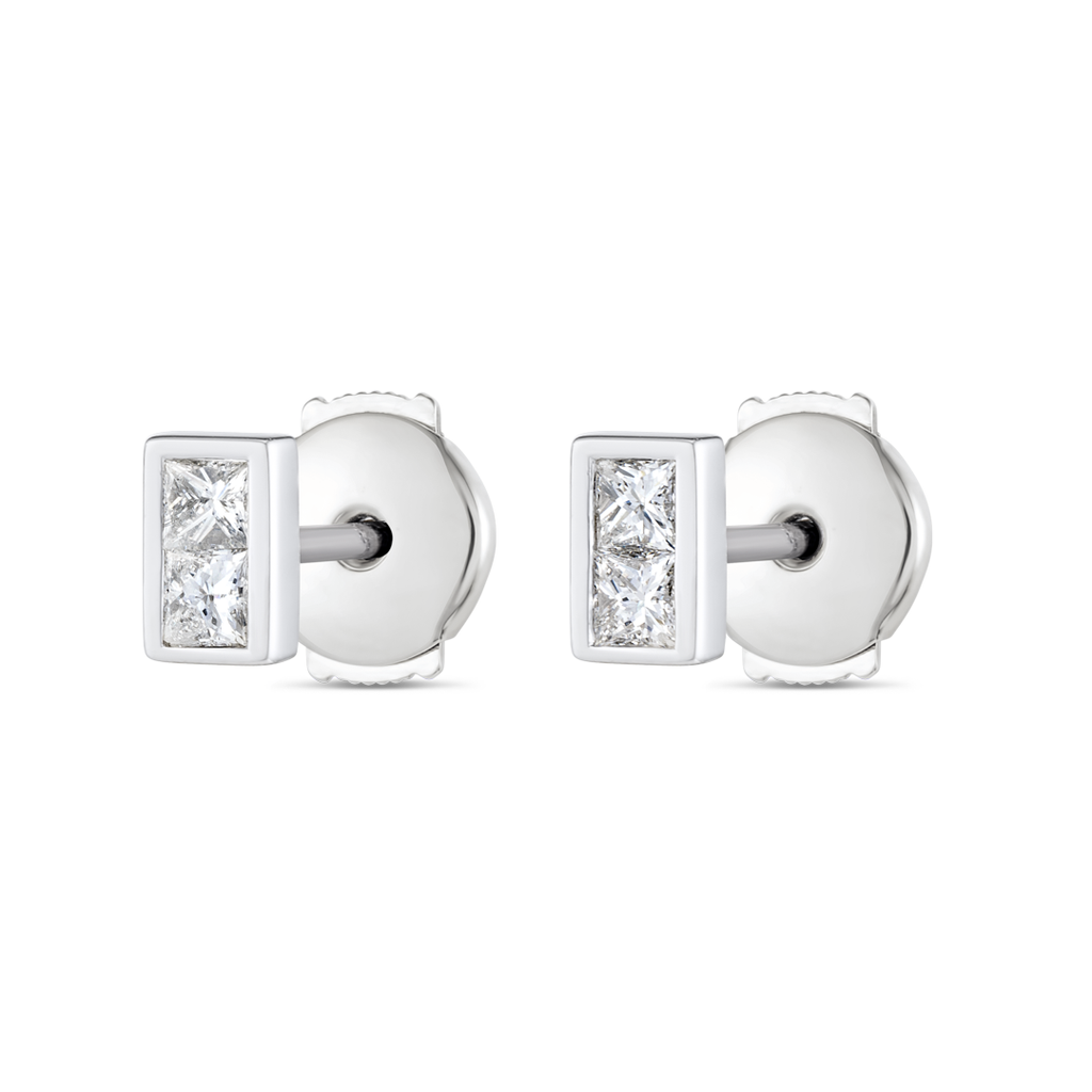 Serene Diamond Earrings Elite - Princess Shape Diamond