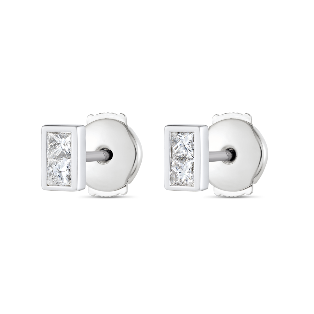 Serene Diamond Earrings Elite - Princess Shape Diamond
