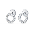 Aura Diamond Earrings Allure - Circular Diamond
