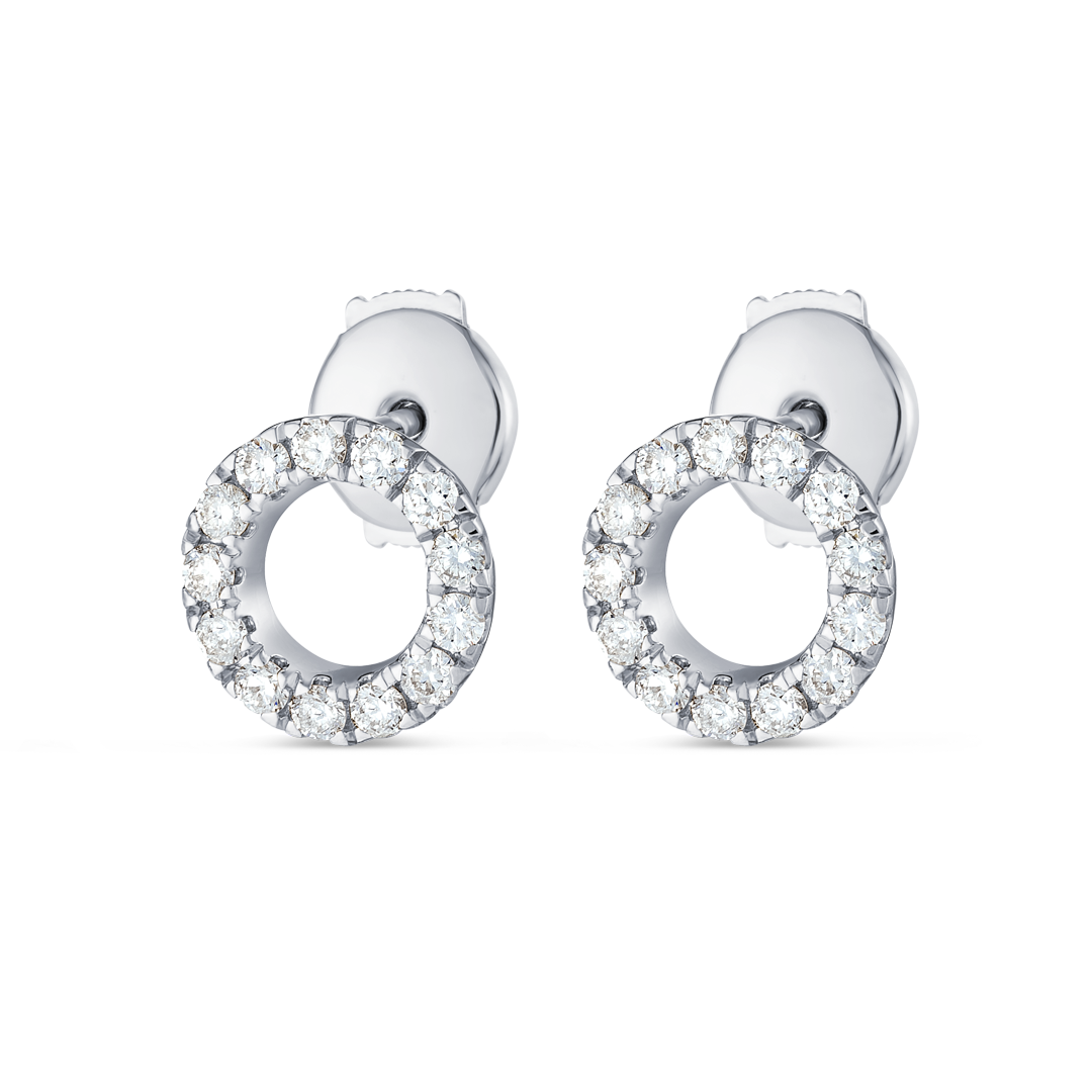 Aura Diamond Earrings Allure - Circular Diamond