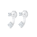 Serene Diamond Earrings Heirloom - Angled Asscher Shaped