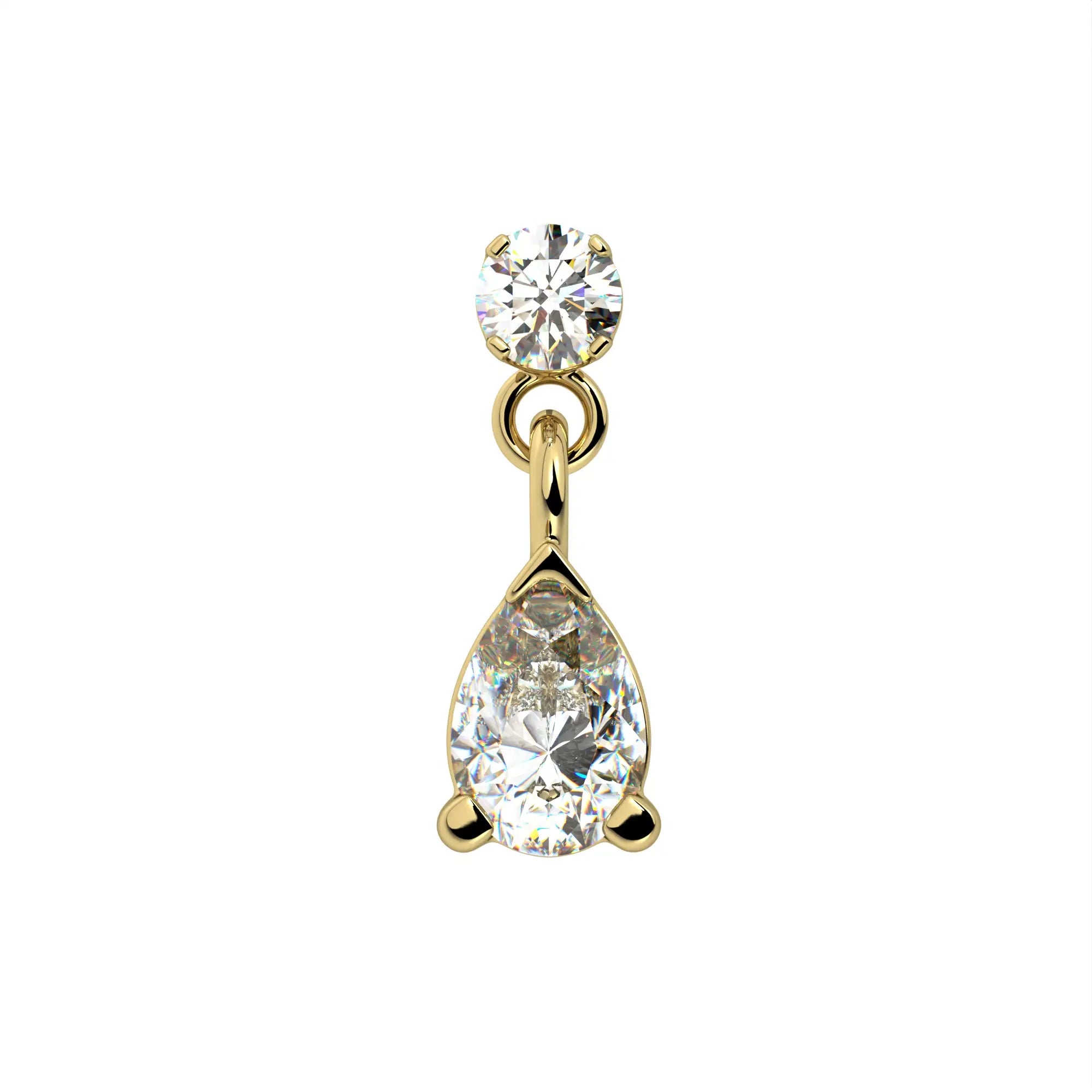 Eternal Ear Piercing Heirloom - Diamond Pear Drop