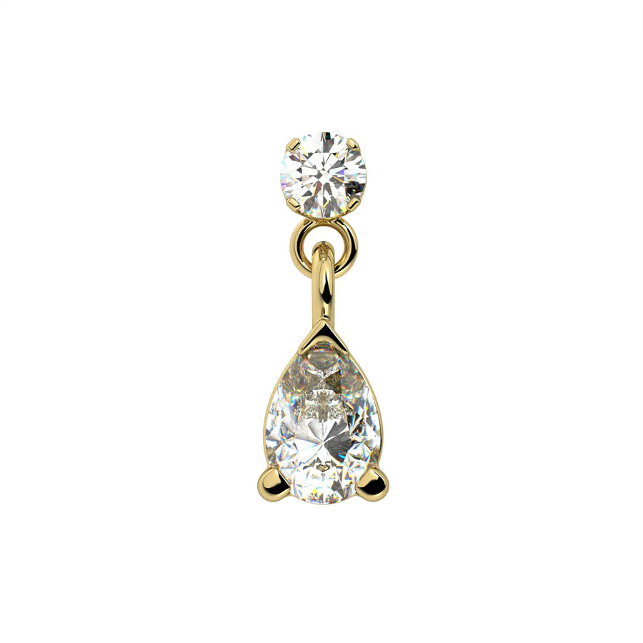 Eternal Ear Piercing Heirloom - Diamond Pear Drop