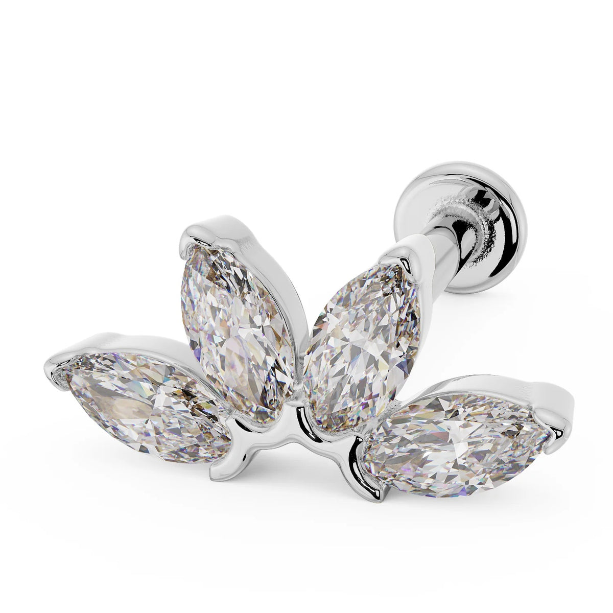 Regal Ear Piercing Legacy - Marquise Fan Diamond