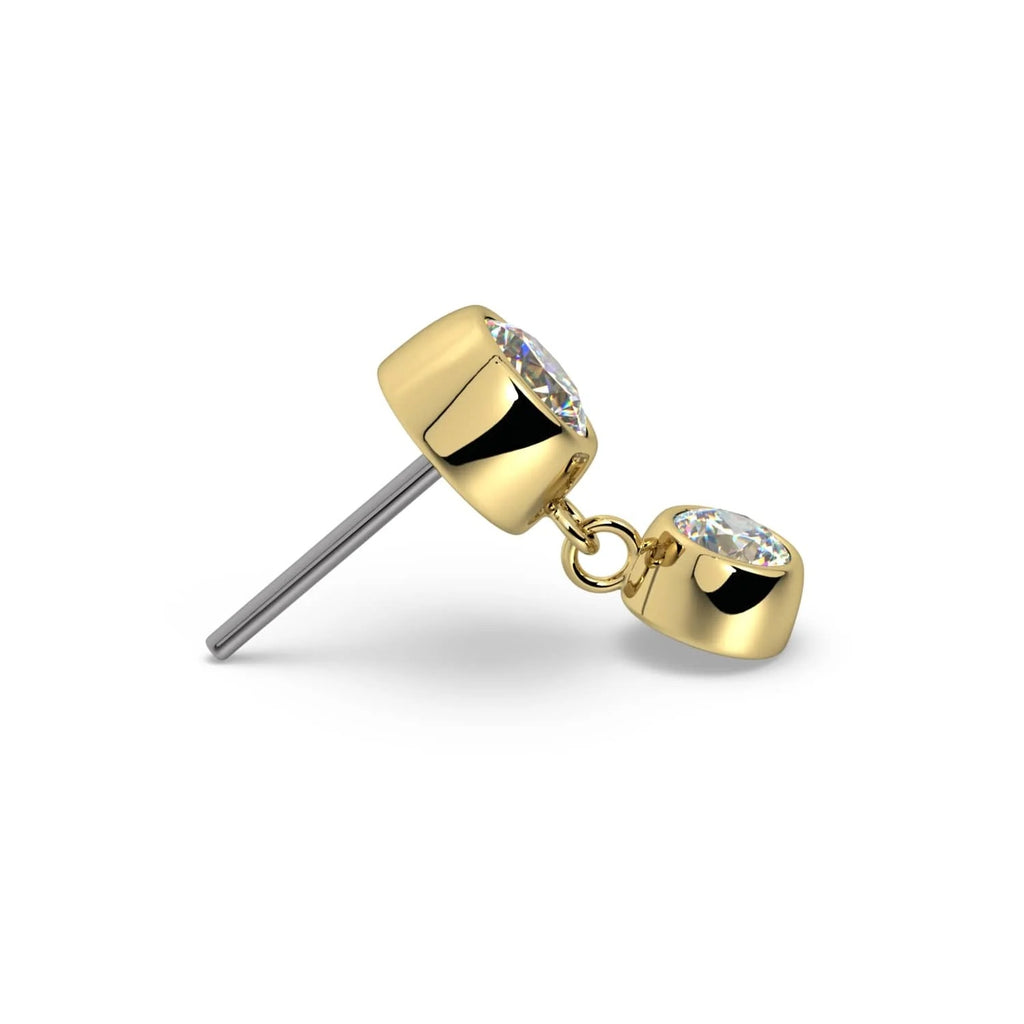Serene Ear Piercing Elite - Bezel Gem Dangle