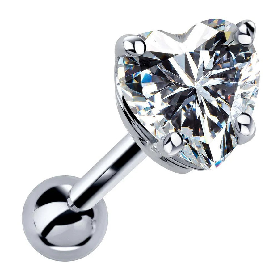 Celestial Ear Piercing Harmony - Heart Genuine Birthstone
