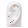 Timeless Ear Piercing Essence - Amethyst Bezel Industrial