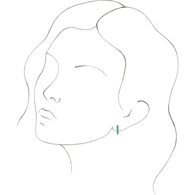 Sovereign Ear Piercing Elite - Turquoise Huggie Hoop