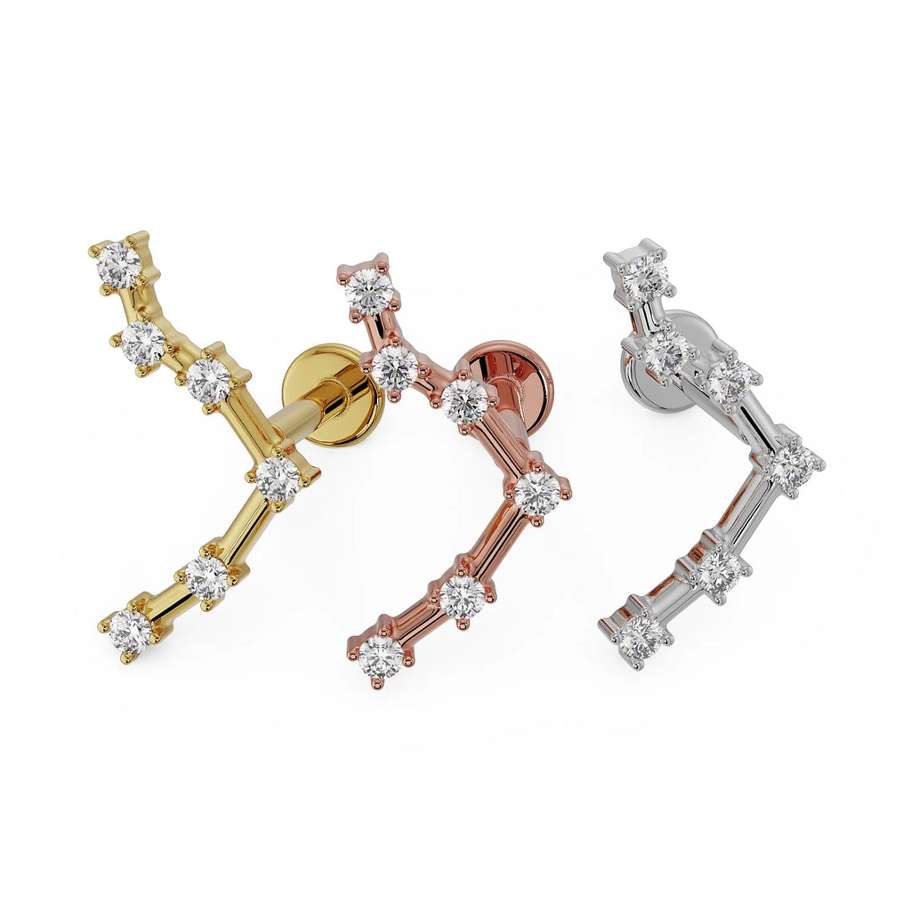 Aura Ear Piercing Essence - Libra Constellation Flat