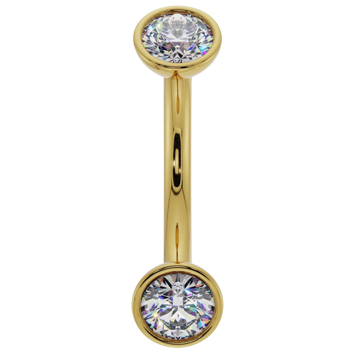 Royal Ear Piercing Heirloom - Cubic Zirconia Bezel-Set