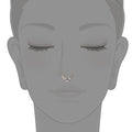 Ethereal Ear Piercing Radiance - Cubic Zirconia Hinged