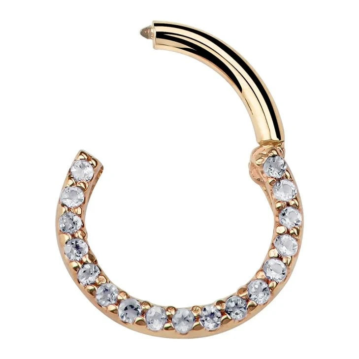 Regal Ear Piercing Grandeur - Gem Pave Clicker