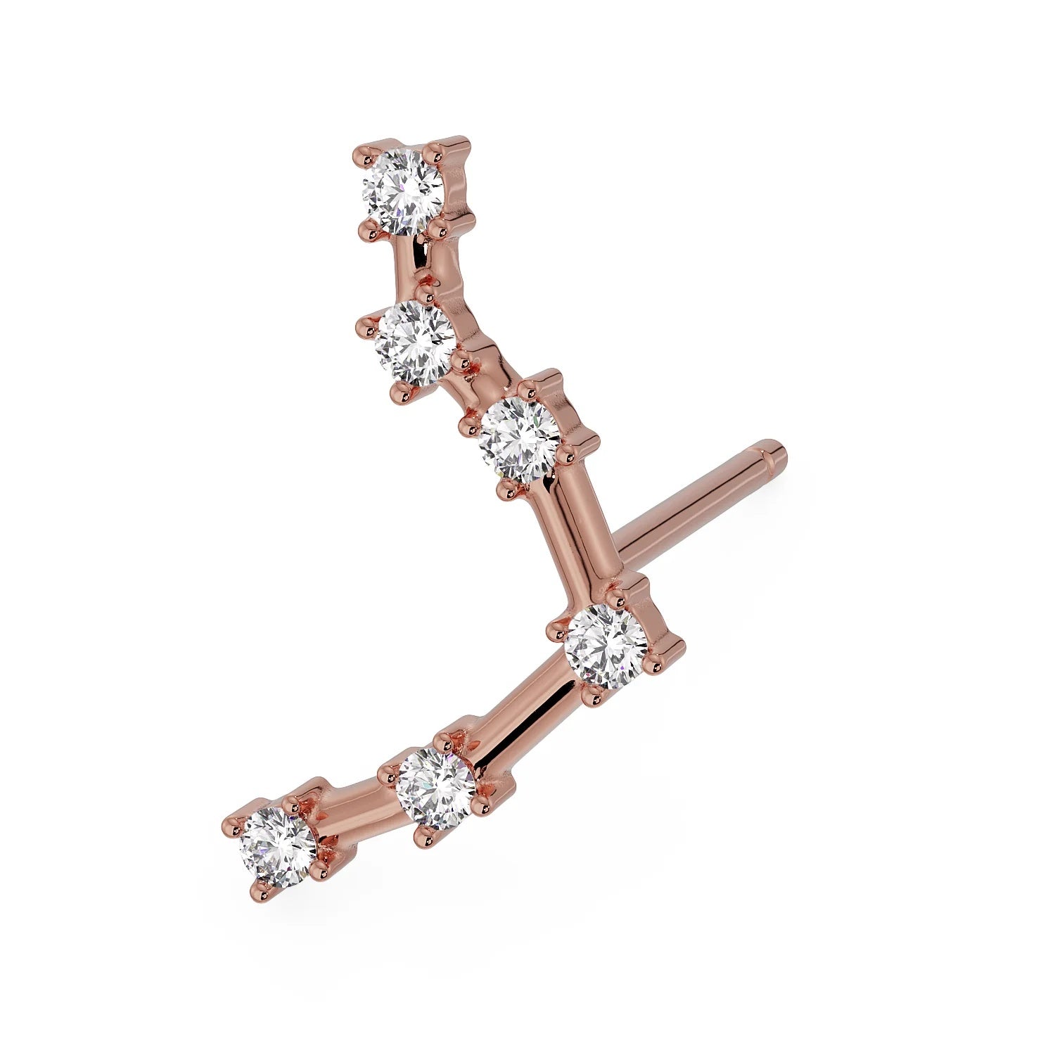Sovereign Ear Piercing Elegance - Cultured Pearl Circular