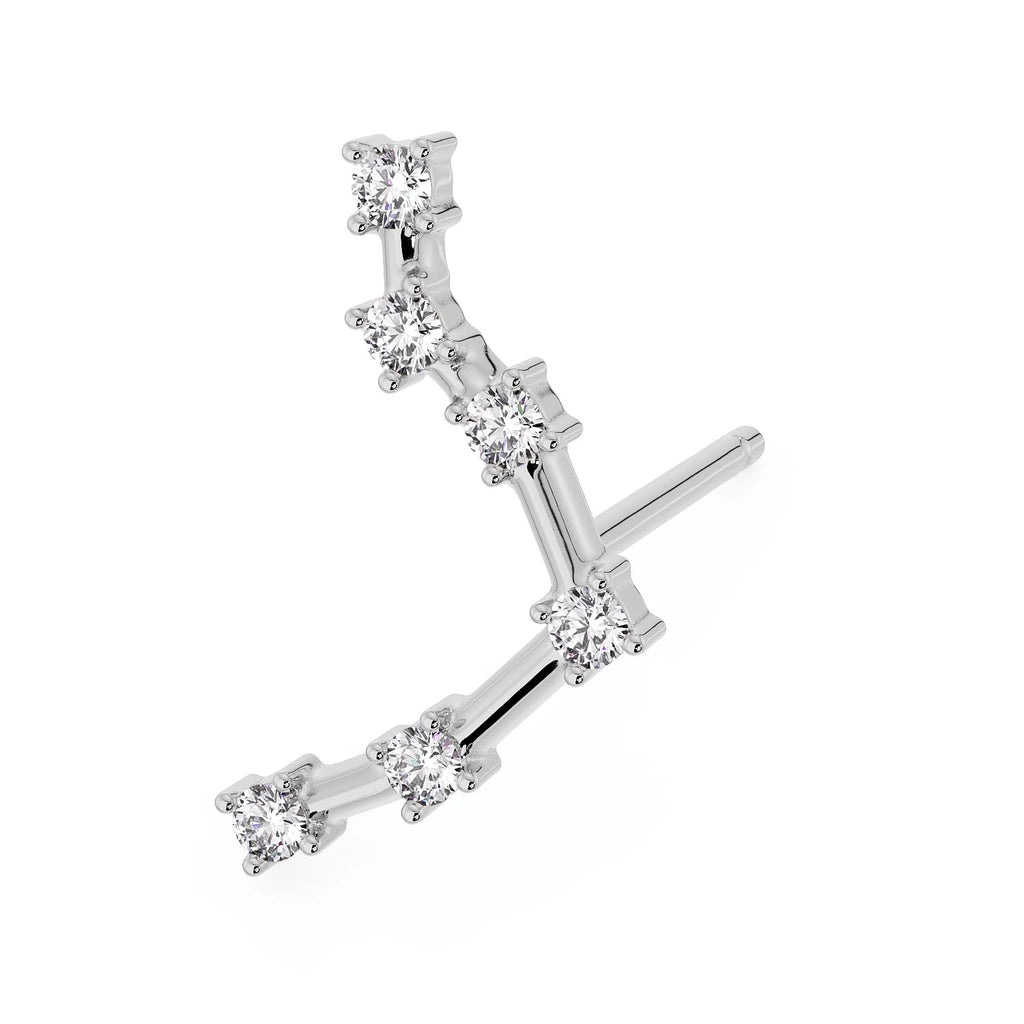 Sovereign Ear Piercing Elegance - Cultured Pearl Circular