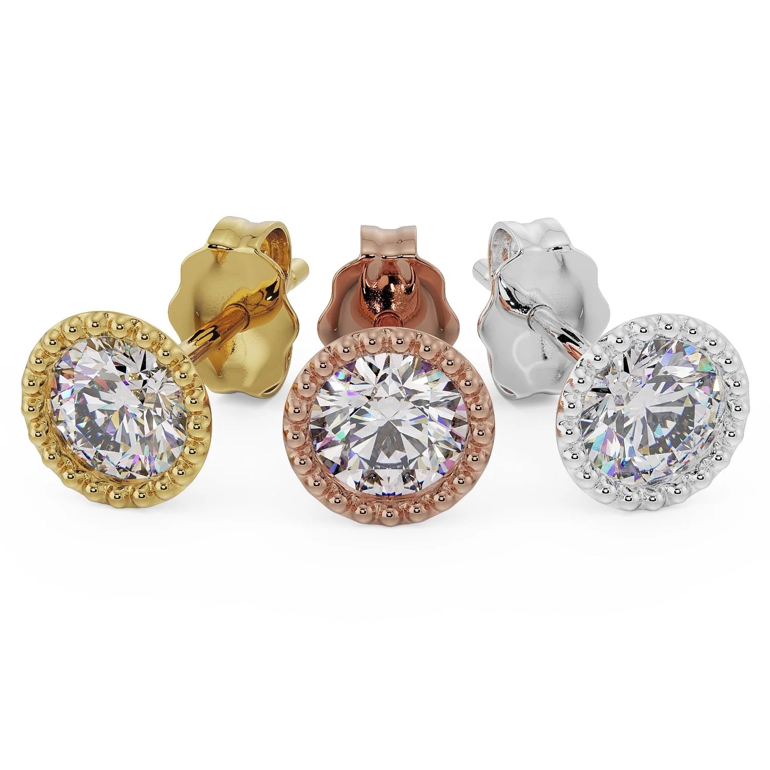 Celestial Ear Piercing Heirloom - Cubic Zirconia Round