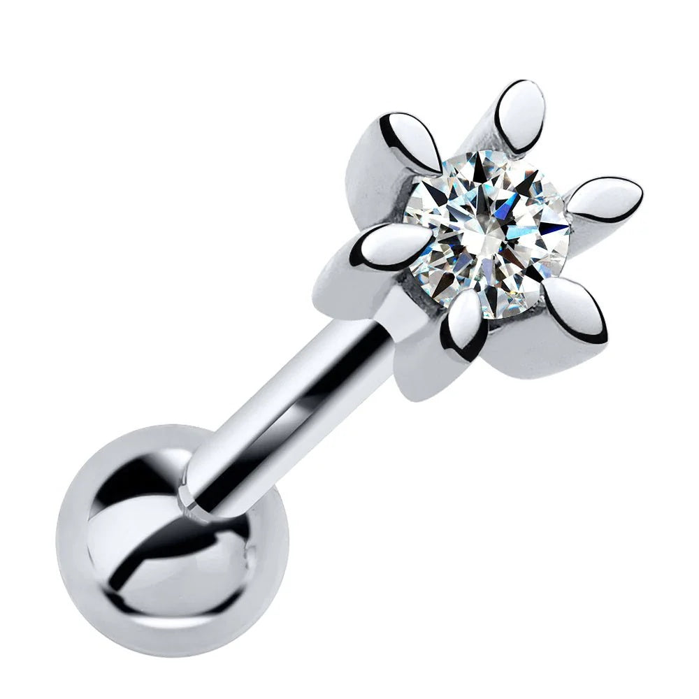 Luminous Ear Piercing Heirloom - Diamond Petite Flower