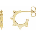 Celestial Ear Piercing Essence - Spike Huggie Hoop