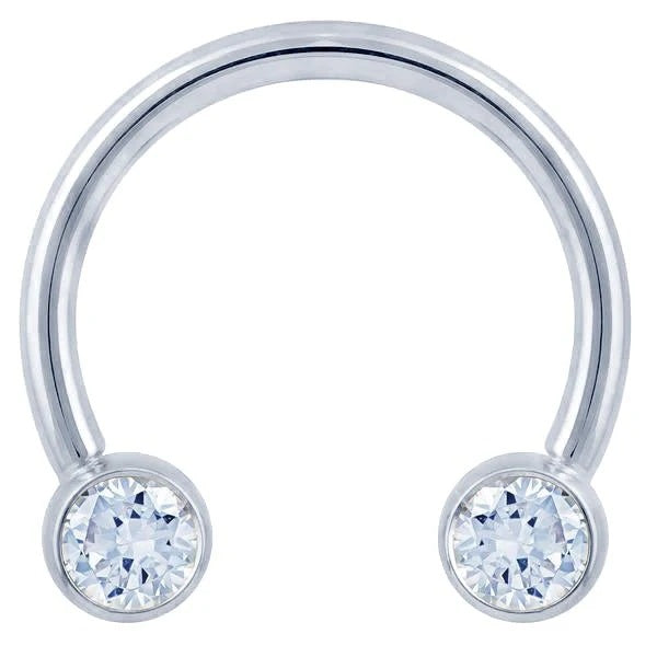 Timeless Ear Piercing Illumination - Diamond Round Bezel
