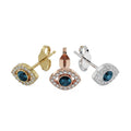 Luminous Ear Piercing Opulence - Evil Eye Diamond