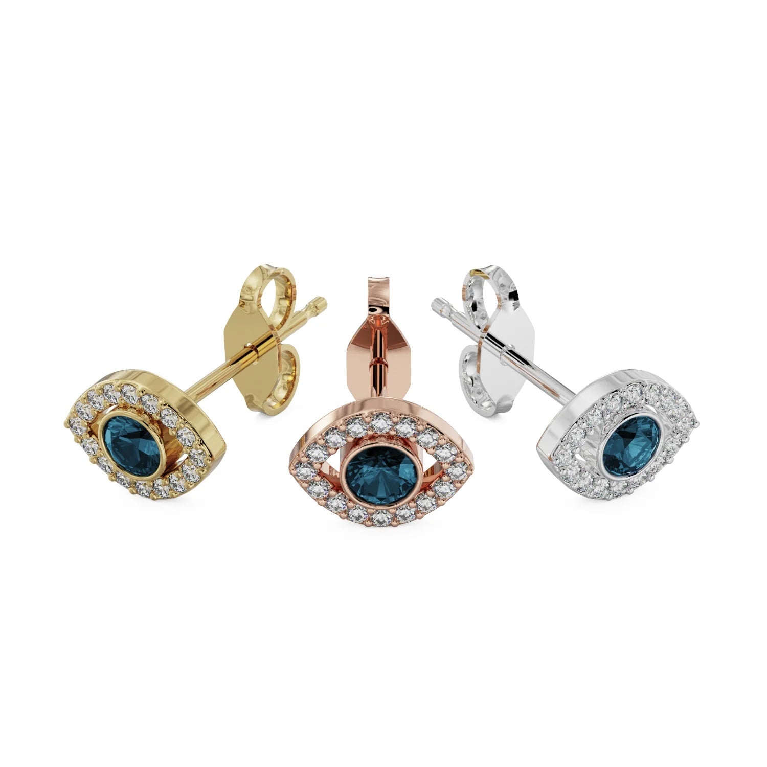 Luminous Ear Piercing Opulence - Evil Eye Diamond