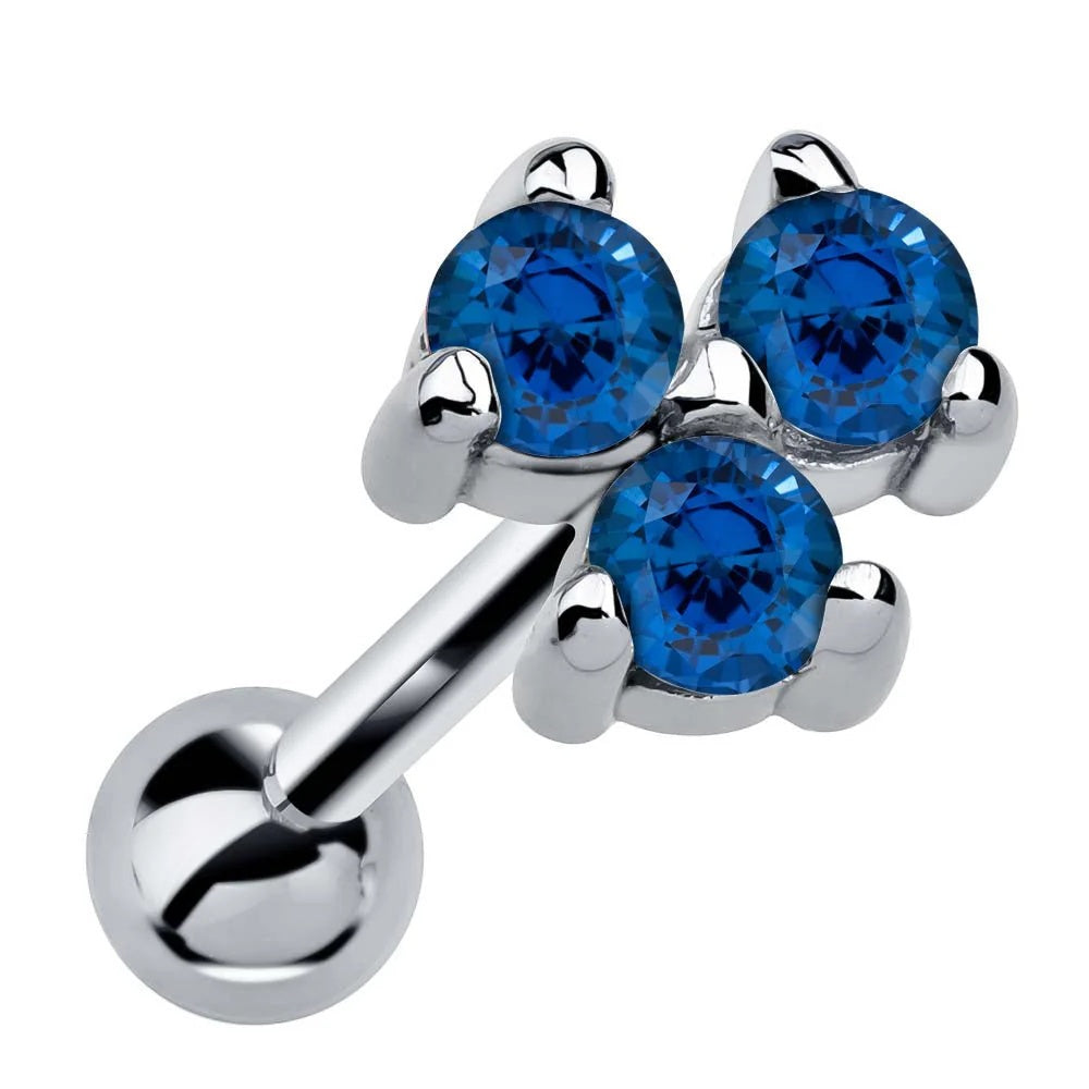 Sovereign Ear Piercing Radiance - Triple Genuine Birthstone