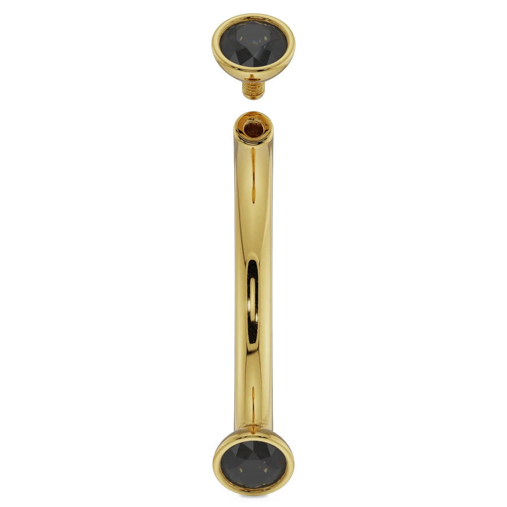 Regal Ear Piercing Grandeur - Dainty Black Diamond