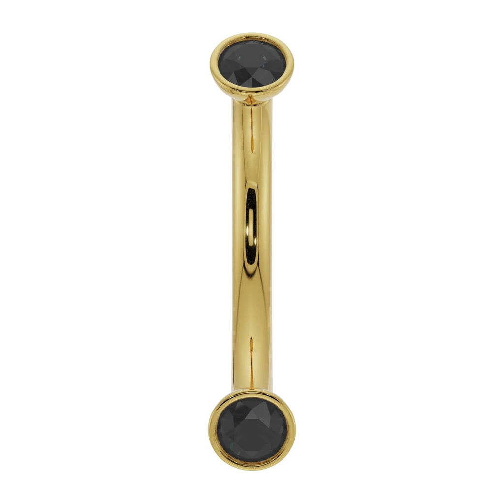 Regal Ear Piercing Grandeur - Dainty Black Diamond