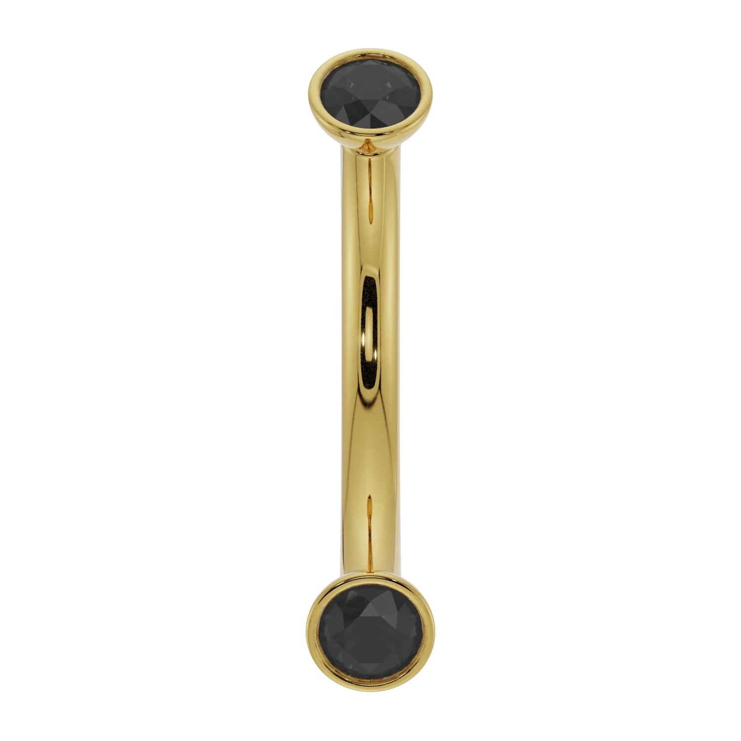Regal Ear Piercing Grandeur - Dainty Black Diamond