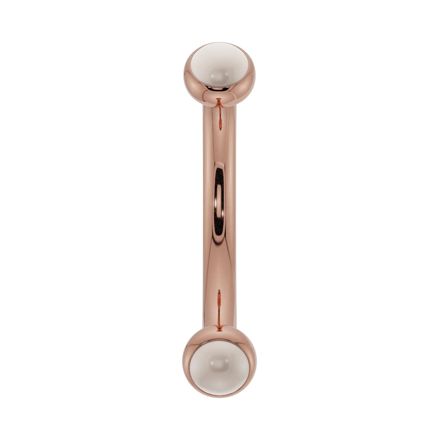 Ethereal Ear Piercing Heirloom - Dainty Pearl Bezel-Set