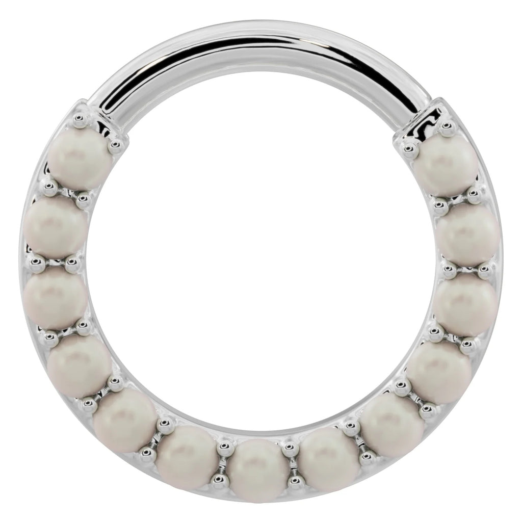 Royal Ear Piercing Allure - Pearl Clicker Hoop