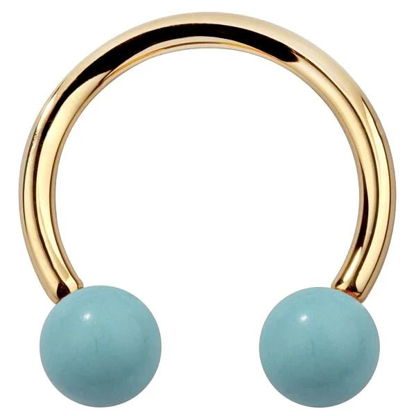 Serene Ear Piercing Elite - Faux Turquoise Circular