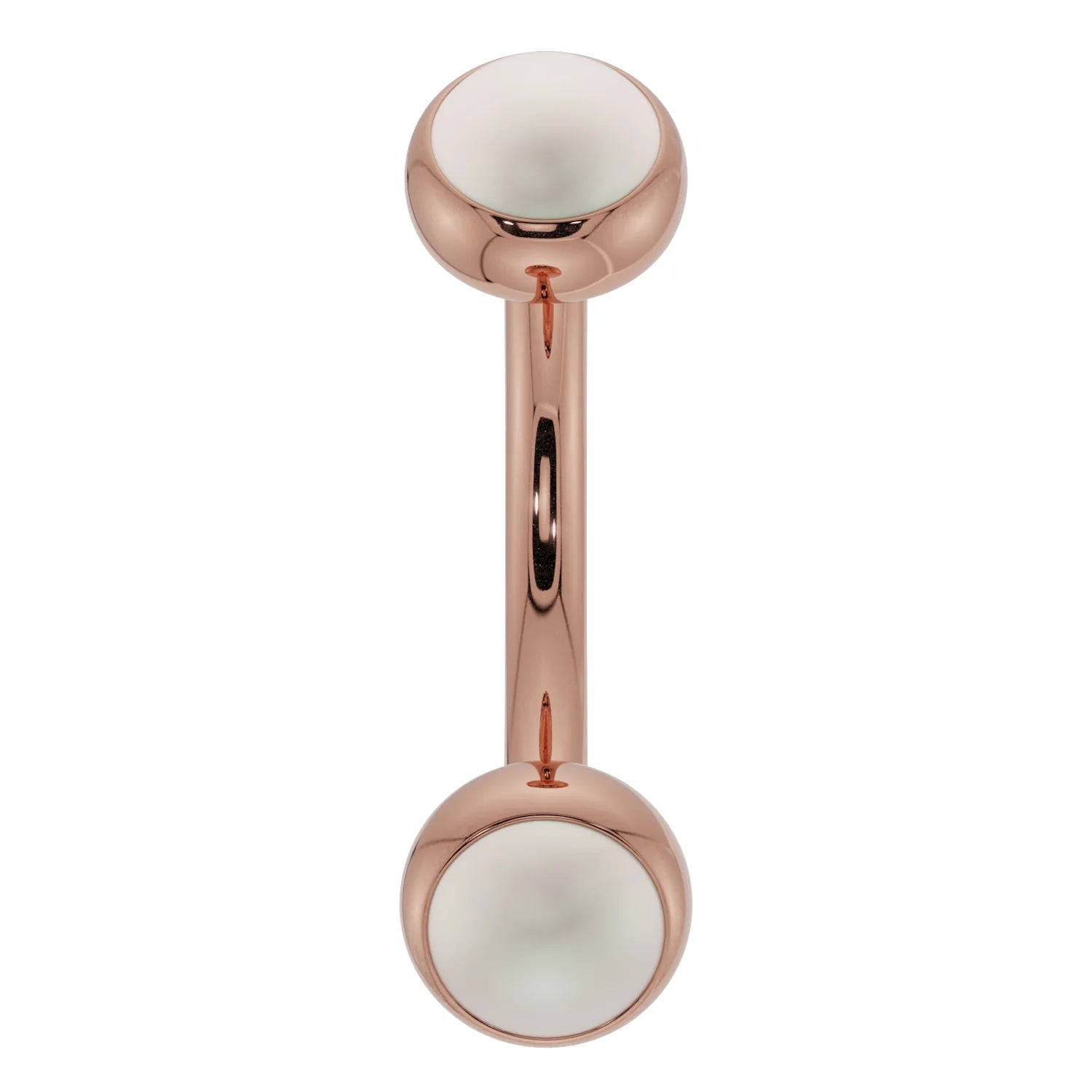 Aura Ear Piercing Grace - Pearl Bezel-Set Curved