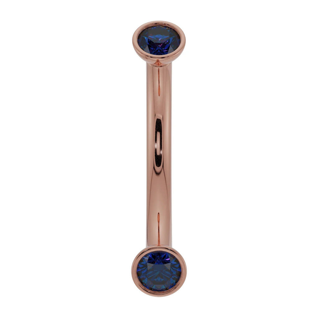 Majestic Ear Piercing Heirloom - Dainty Blue Sapphire