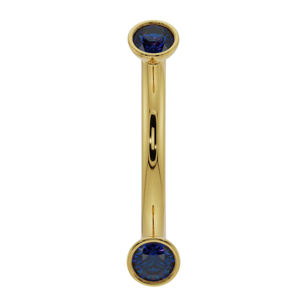 Majestic Ear Piercing Heirloom - Dainty Blue Sapphire