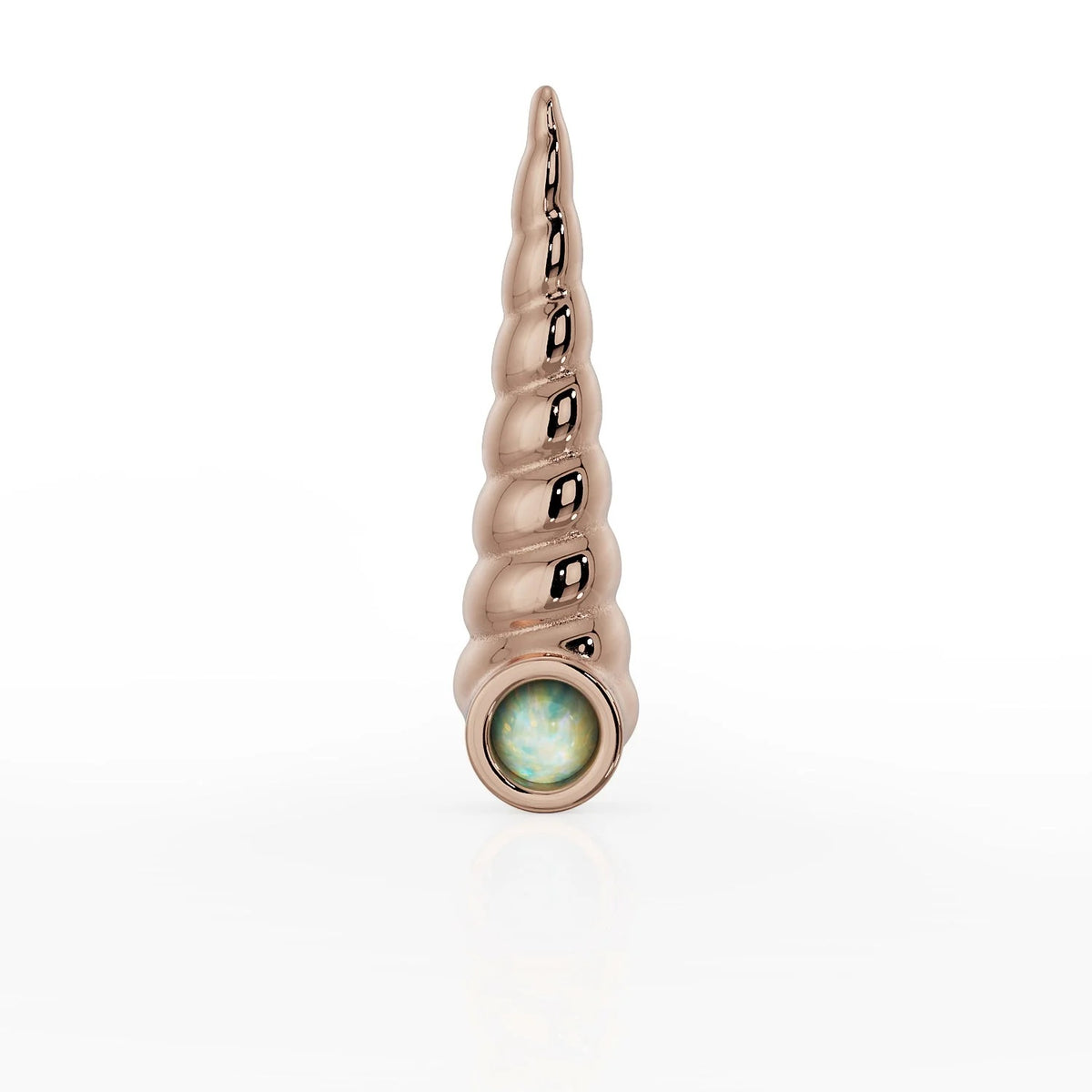 Ethereal Ear Piercing Radiance - Opal Unicorn Horn