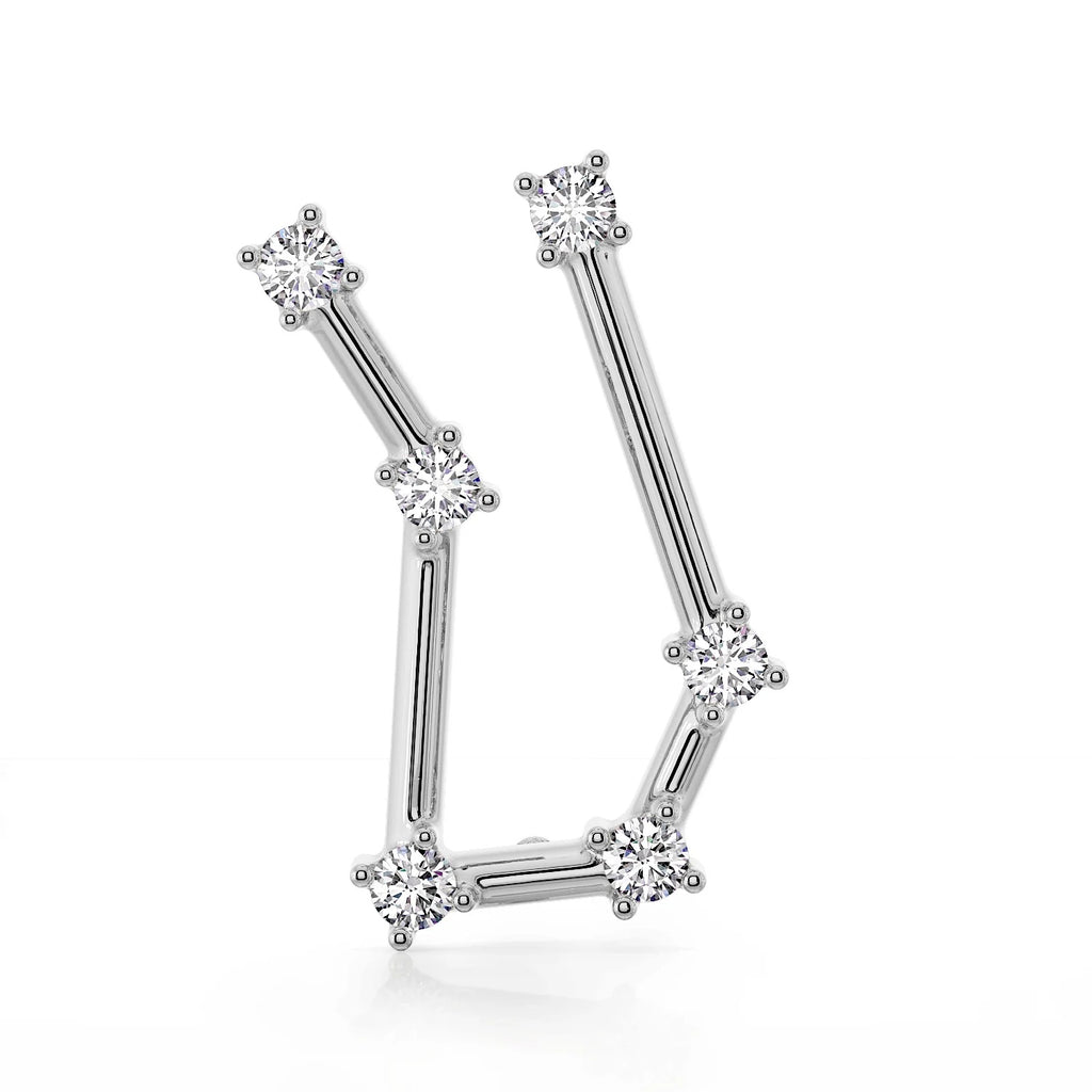 Luminous Ear Piercing Grace - Gemini Constellation Flat
