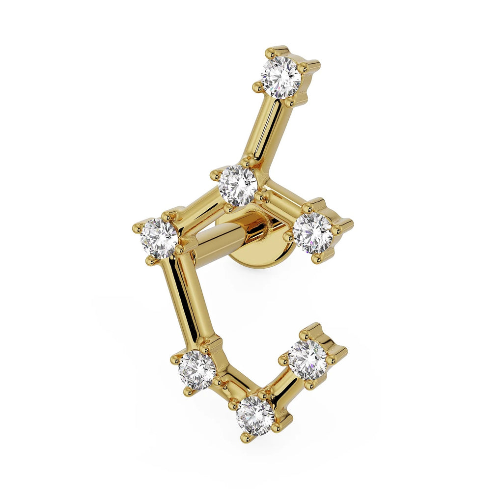 Luminous Ear Piercing Illumination - Sagittarius Constellation Flat