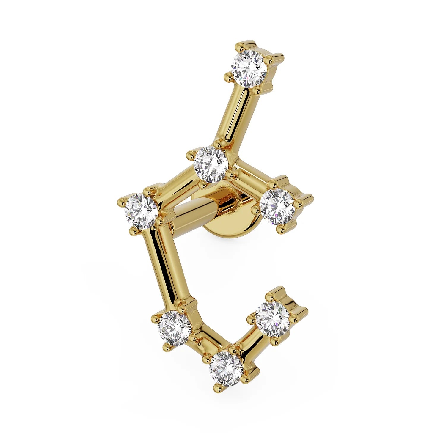 Luminous Ear Piercing Illumination - Sagittarius Constellation Flat