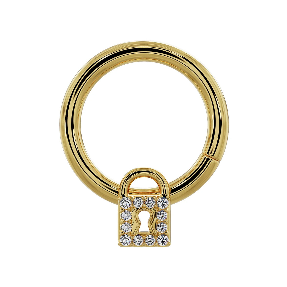 Royal Ear Piercing Illumination - Lock Diamond Seam