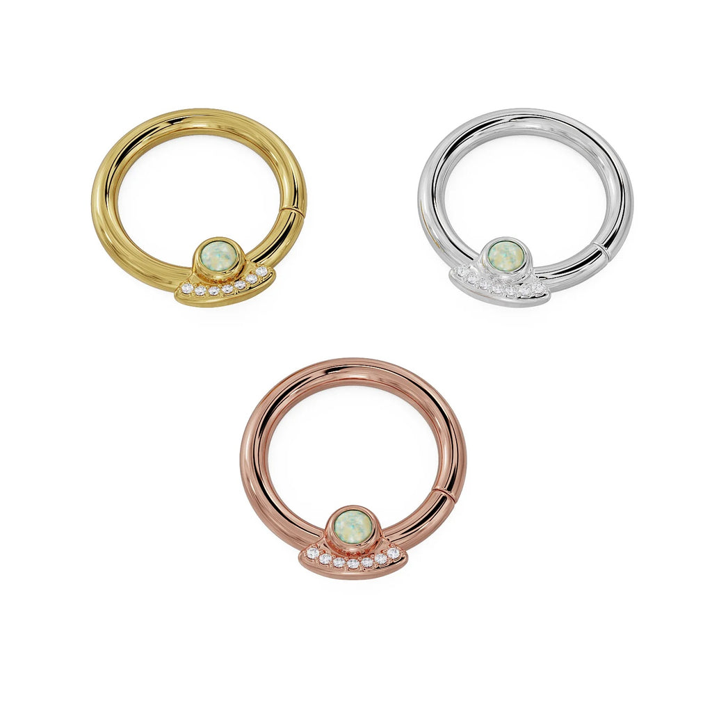 Sovereign Ear Piercing Harmony - Opal Diamond UFO