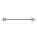 Majestic Ear Piercing Opulence - Diamond Flower Industrial