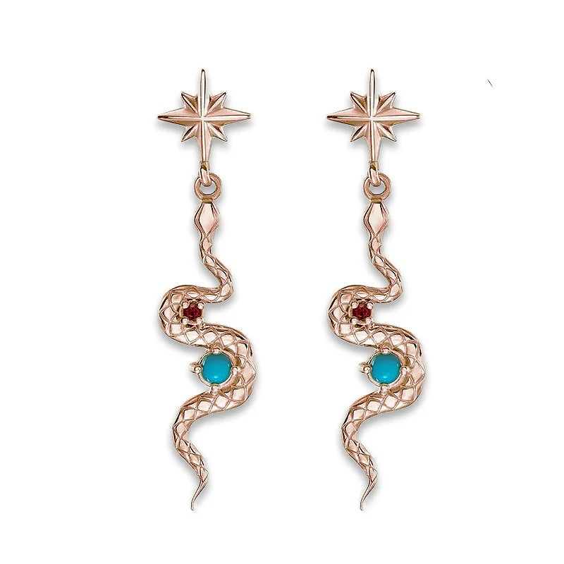 Sovereign Ear Piercing Grandeur - Turquoise Ruby Snake