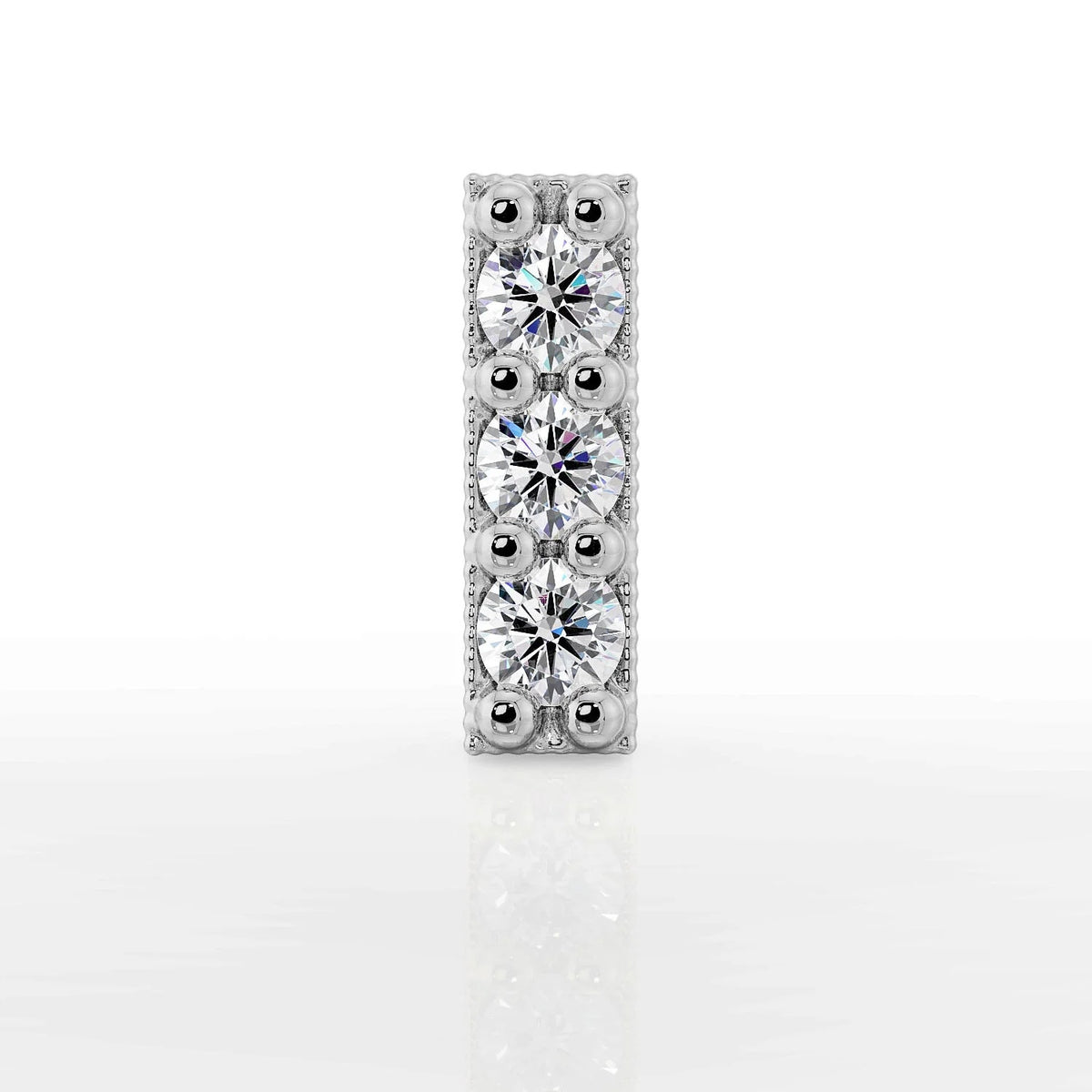Infinite Ear Piercing Allure - Trinity Gem Milgrain
